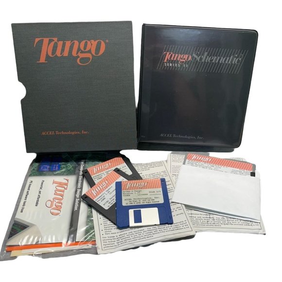 Accel Tango Schematic 1.2 Software OrCad-2-Tango DOS Floppy Disks Reference Book - Picture 1 of 10